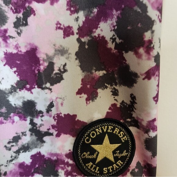 Converse Pink Foam High Waist Spandex Athletic Spandex Shorts Size Girls Large - Picture 3 of 12